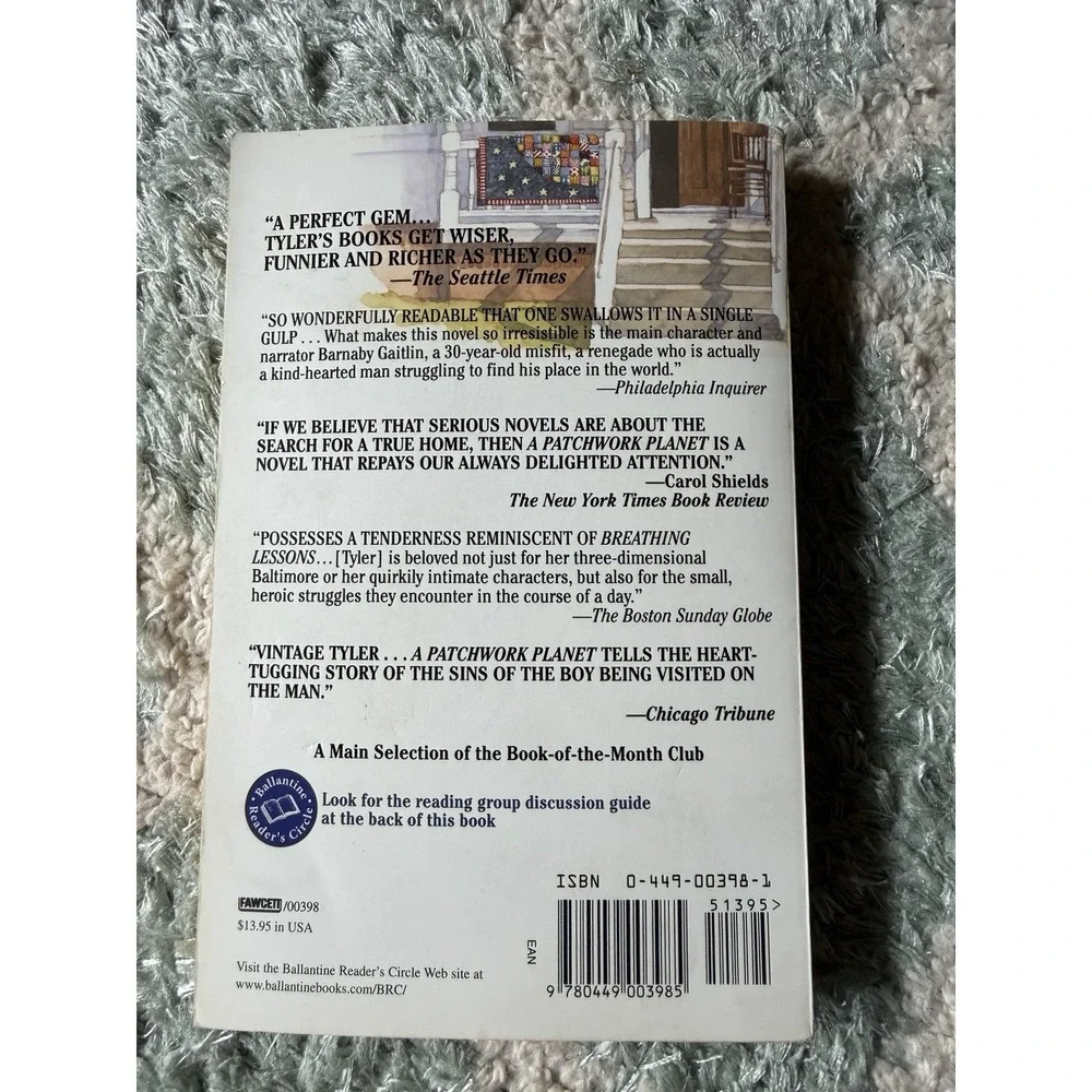 A Patchwork Planet Ann Tyler Paperback